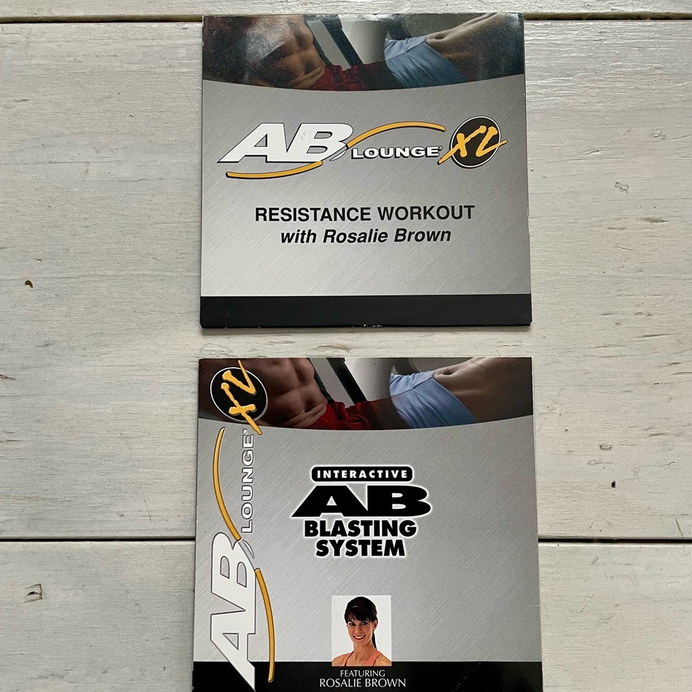 Set: AB Lounge XL Resistance Workout & AB Blasting System DVDs w/ Rosalie Brown